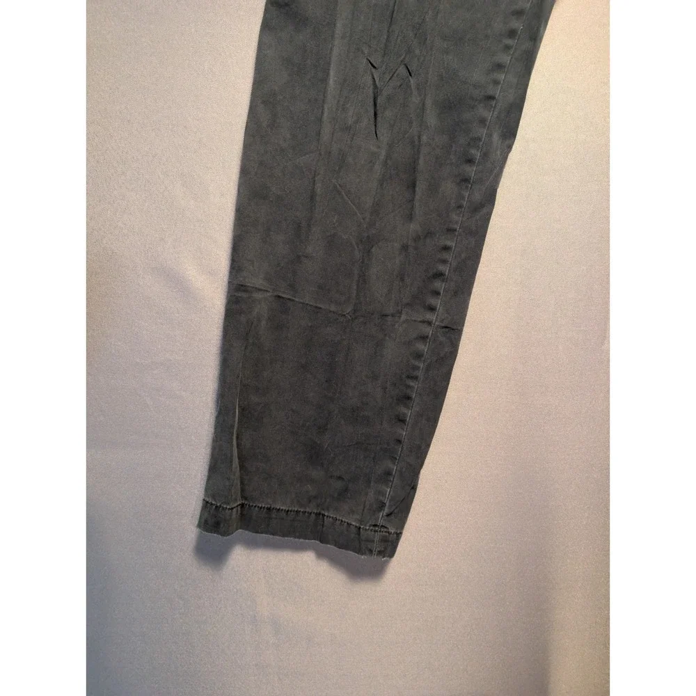 Banana Republic Gavin Chino Pants Mens 33x34 Charcoal Gray Straight Leg Cotton